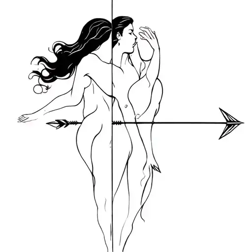 She Throws And Arrow At Him