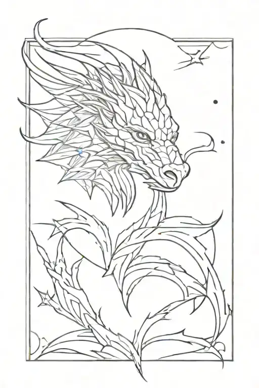 Game Of Thrones Dragon Face With Galaxy