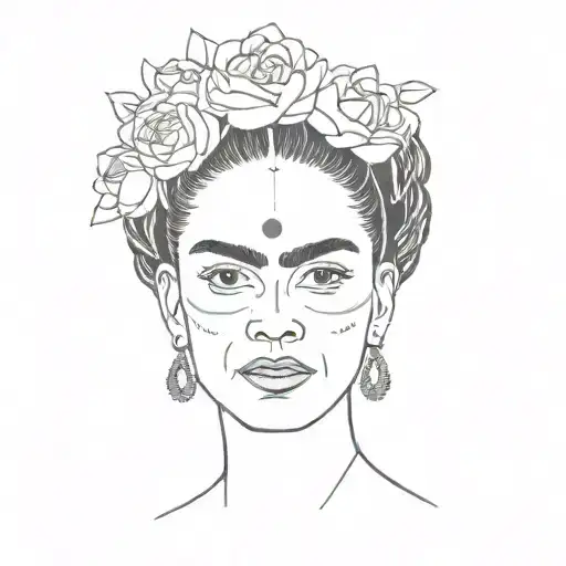 Frida Kahlo Fine Line