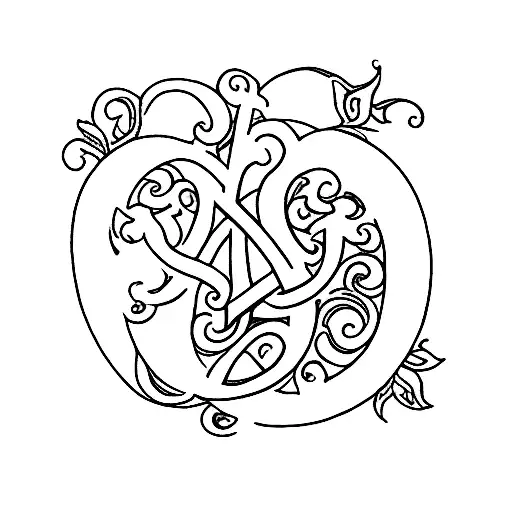 For Mom With Daughters' Initials S J