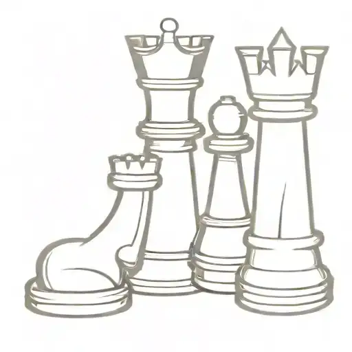 Chess King And Queen Pieces