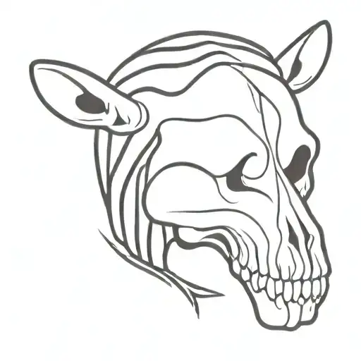 Skull And Zebra