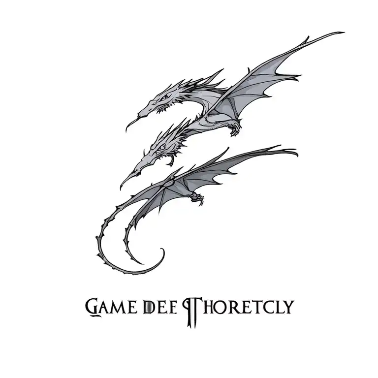 Game Of Thrones Dragons Flying Together