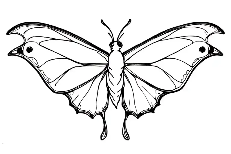 Art Nouveau Luna Moth