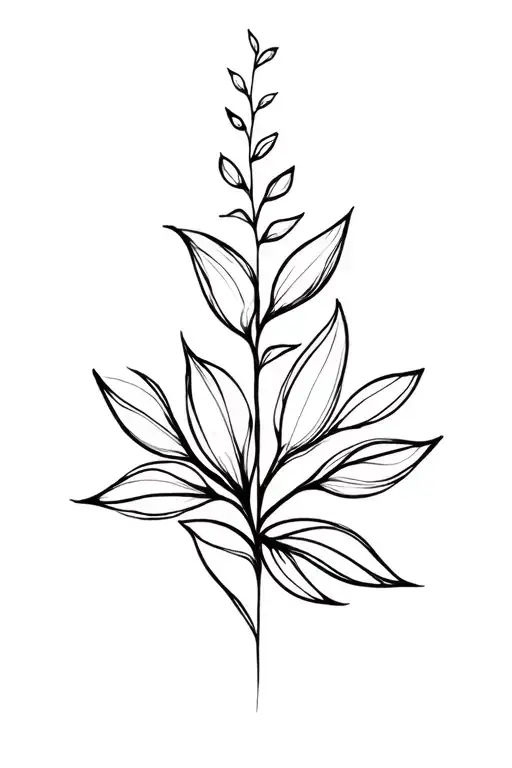 Floral Feminine Strength Spirituality Fine Lines