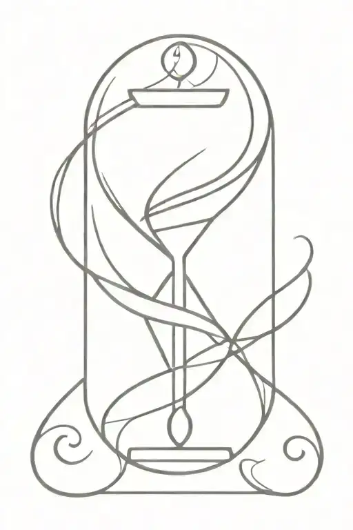 Infinity Symbol Hourglass