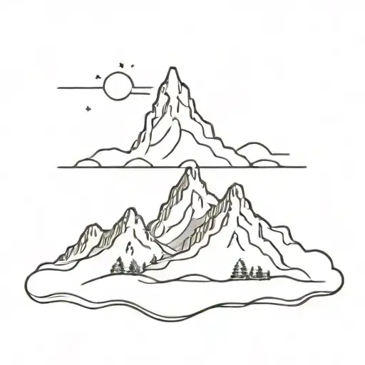 Snow Topped Mountain In The Middle Of Lots Of Islands
