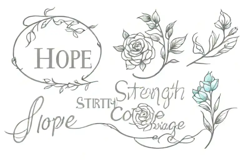 Hope Strength Courage