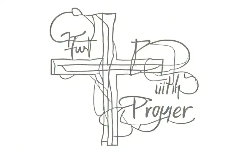 Cross With Words Faithful In Prayer Going Through The Cross