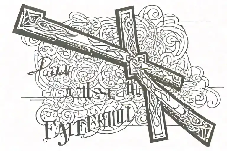 Cross With Words Faithful In Prayer Going Through The Cross