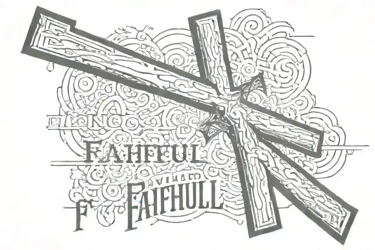 Cross With Words Faithful In Prayer Going Through The Cross