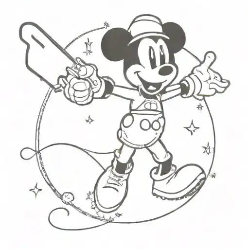 Mickey Mouse Space Cowboy