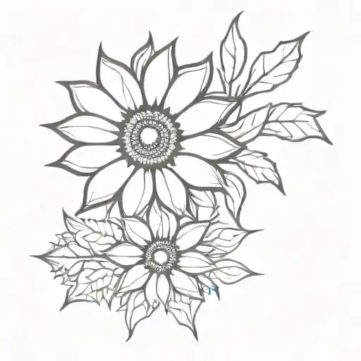 Sunflower And Snowflake