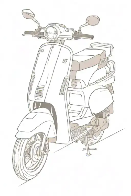 Piaggio Si 1990 In The Sunset