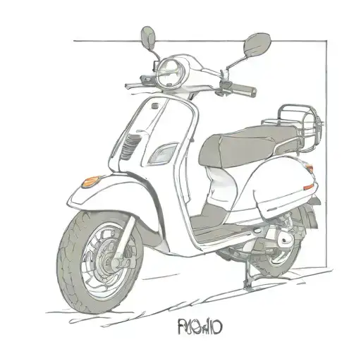 Piaggio Si 1990 In The Sunset