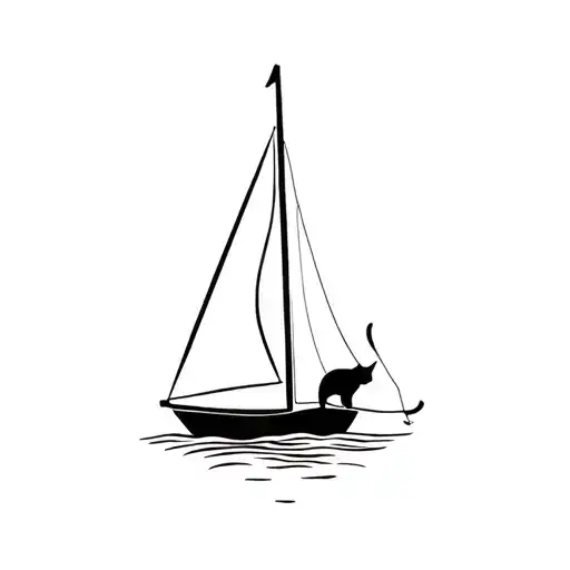 Sailboat And Cat