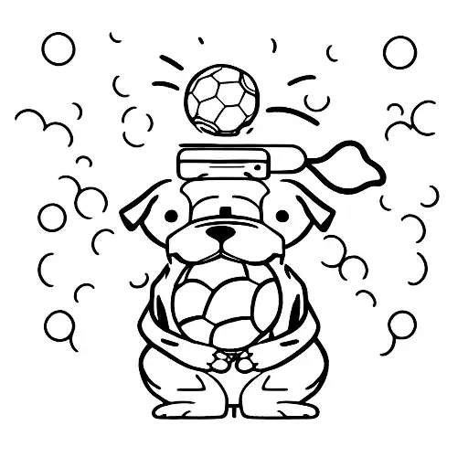 Dog Playing With Ball