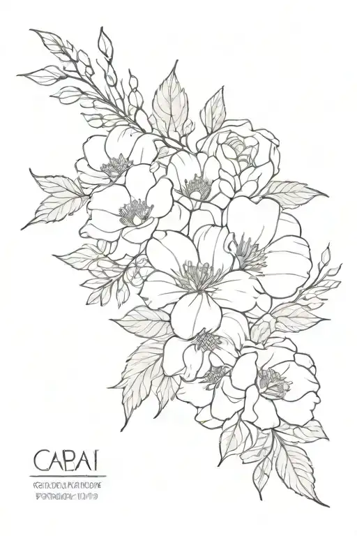 October December January February Birth Flower Bouquet