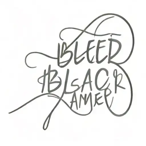 I Bleed Black And Amber In Writing