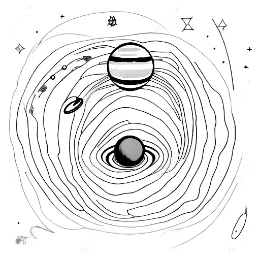 Solar System Black Holes Saturn