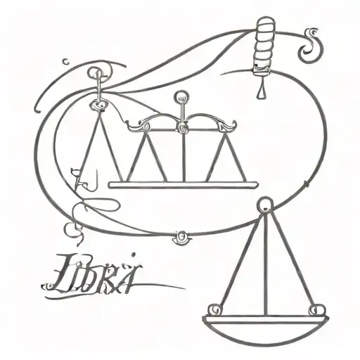 I Want A Creative Libra Sign Tattoo For Men With A Simple But Deep Design
