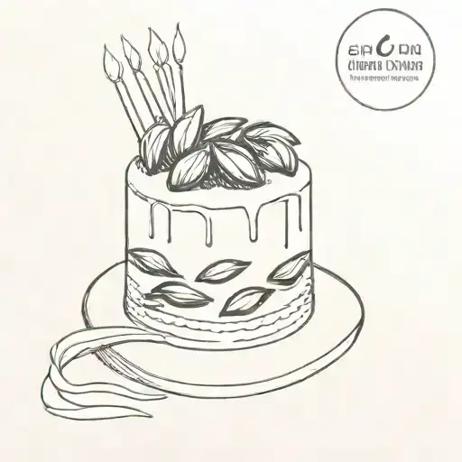 A Birthday Cake Made With Mussels