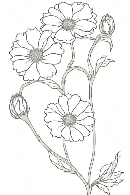Carnation And Daisy Flower