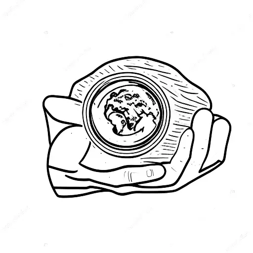 Hitchhiker's Hand Against The Planet