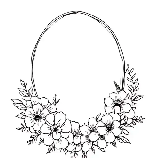 Friend Picture Frame Covered In Flowers