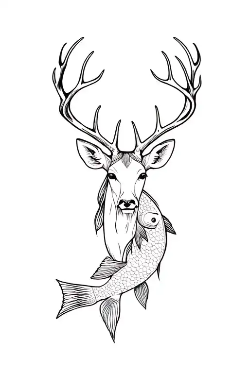 Fish Deer Jesus