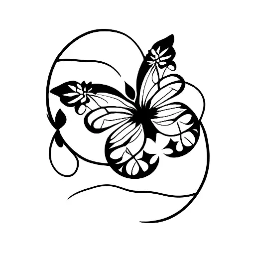 Flower Moon Butterfly