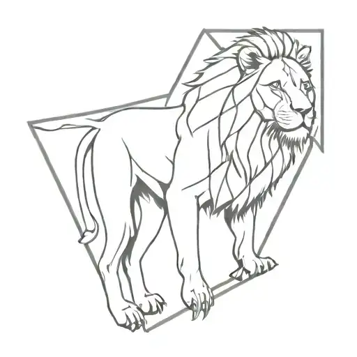 Lion In Triangle