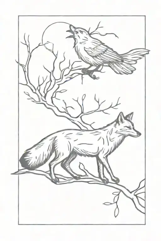 Fox And A Crow