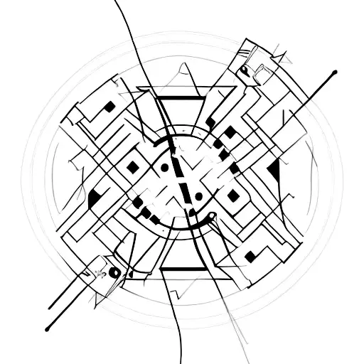 A Black Collar With Subtle Techno-inspired Patterns And A Hidden Electrical Wire Design