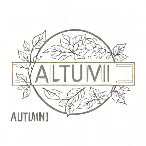 Tattoo With The Word Autumn