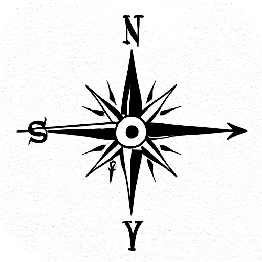 Compass With Arrows