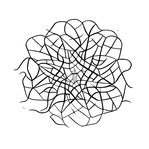 An Abstract Representation Of A Tree With Intricate Patterns Resembling Dna Helix