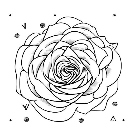 Rose Eith The Letters A And D