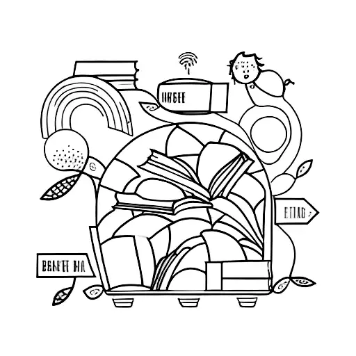 A Bookshelf With Each Book Representing A Different Genre