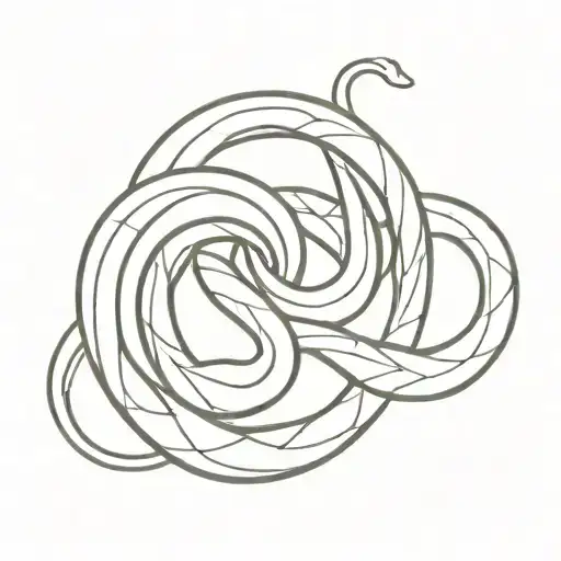 Snake Coiled Snake Forming