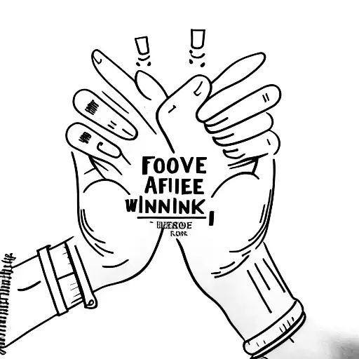 A Couple's Hands Holding A Book With Their Favorite Quote