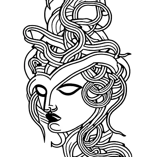 Medusa With Gold Details