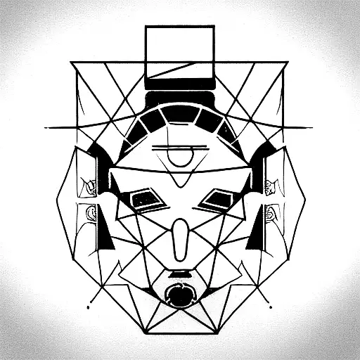 Cyberpunk Shodan Holographic Face