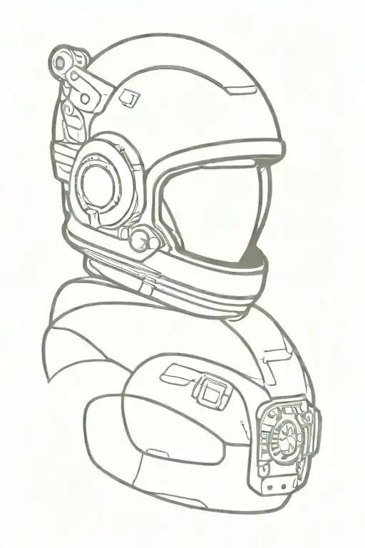 Astronaut Helmet With Wings