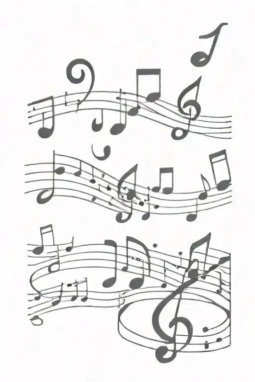 Music Notes Floating