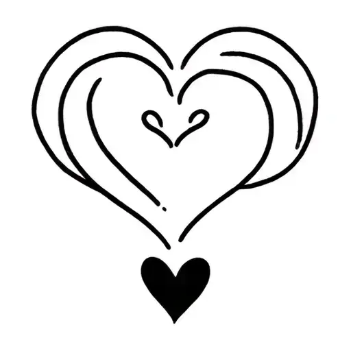 Minimal Symbol Showing Love And Bonding And Pet Love