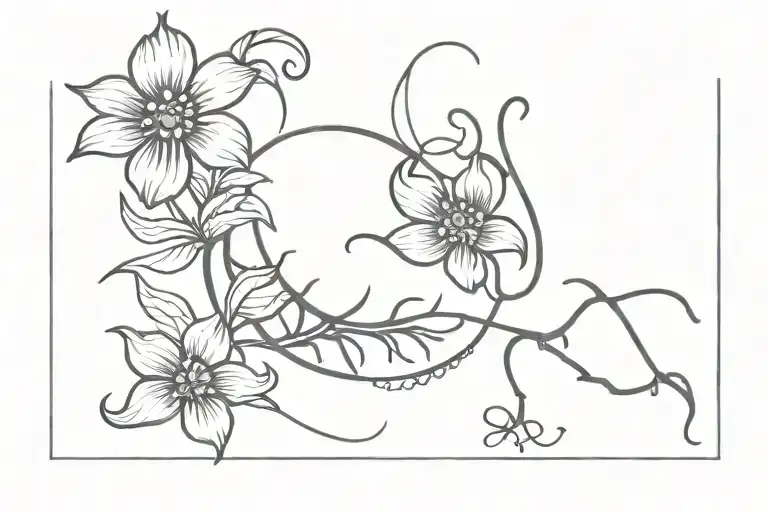 Zodiac Sign Scorpio With Flower And Heart