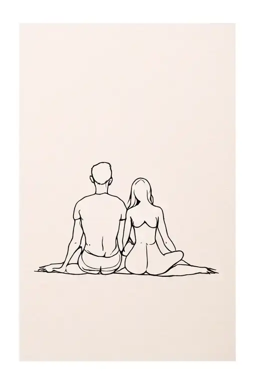 Father Daughter Sitting