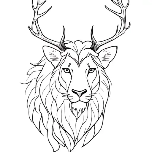 Lion And Deer