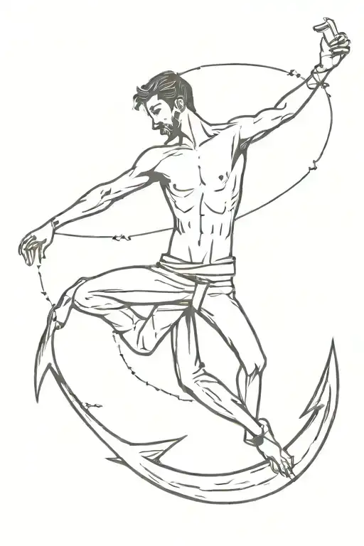 Man Dancing On Anchor